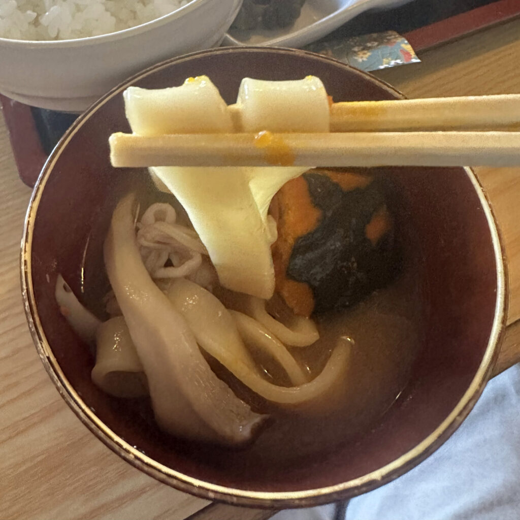 富士山ほうとうMixの麺