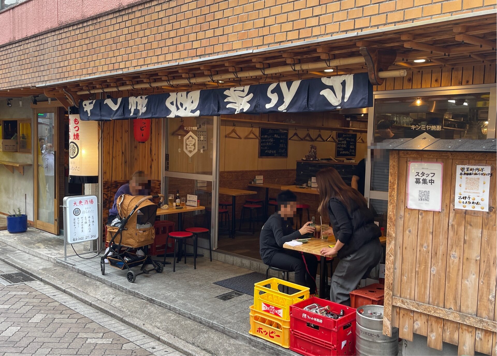 【もつ焼き・煮込み 吉祥寺はらわた】吉祥寺で愛犬と一緒に居酒屋で飲めるテラス席があります！